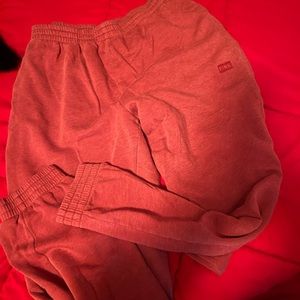 Pink maroon sweatpants